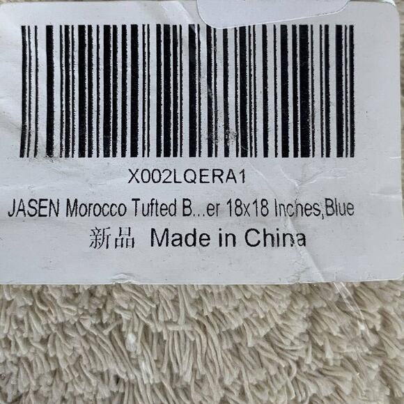 Boho Throw Pillow Covers Square Neutral Tufted Decorative Pillows Cover 18x18 - Picture 8 of 8